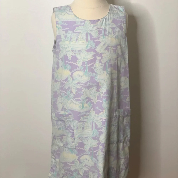 Lilly Pulitzer girls Palm Tree Pocket Shift Dress - Picture 1 of 3